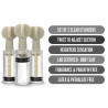Temptasia Kit 3 Suce Tétons Twist Up 10.3cm - Diamètre 19mm